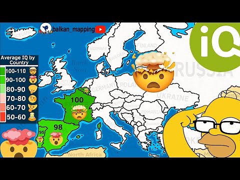 Average IQ of countries around the world