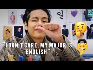 BTS Taehyung speaking English confidently 😎