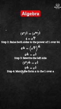 Impossible Algebra: Solve 4^x = x^64!