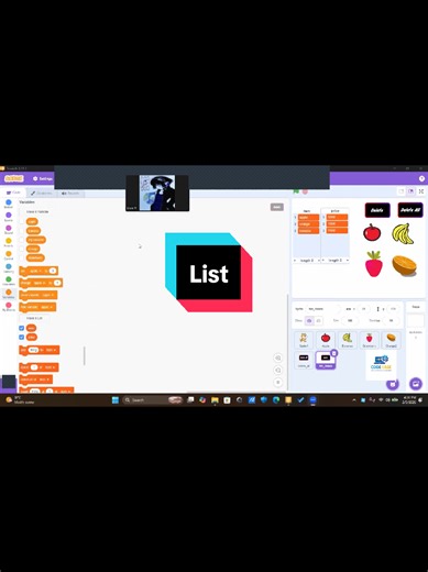 Listအသုံးပြုနည်းကို Scratch Programming Class (Level-4)မှာလေ့ကျင့်သင်ကြားပေးနေပါတယ်။ #scratch #coding #class #myanmar #mandalay
