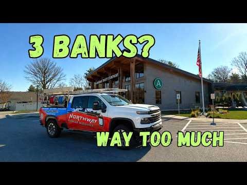 Pressure Washing 3 Bank Branches in 3 Days… Problems Everywhere!