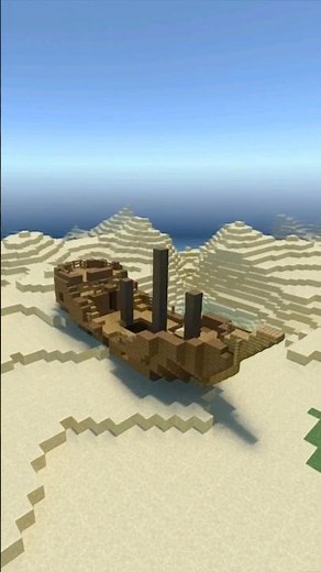2 seed ini ada shipwreck berisi template di minecraft #minecraft #seed #shorts