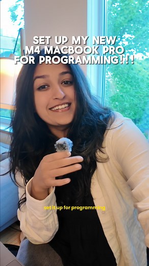 Tru Narla on Instagram: "Setup an M4 MacBook Pro for programming! #coding #codinglife #programmer #programming #macbook"