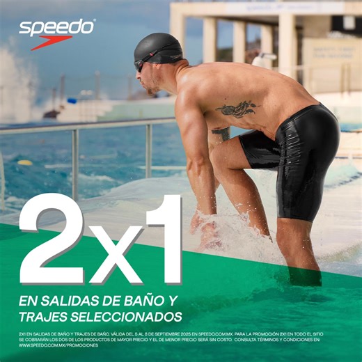 🌊 Disfruta 2x1 en trajes y salidas de baño seleccionados. | Speedo México