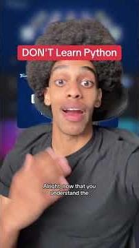 DO NOT Learn Python (As A Beginner)