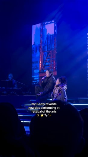 I had to come back and see this concert again just for the newsies medley 🗞️ (and also because they’re both amazing ofc ⭐️) 📸: Disney on Broadway Concerts 📍Epcot #disney #disneyworld #disneyparks #epcot #disneyonbroadway | Theme Park Girl