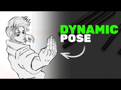 How to Draw Dynamic Manga Poses (Hindi) | Anime Action Pose Tutorial for Beginners