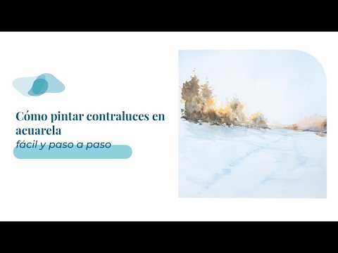 How to paint backlighting in watercolor (easy and step by step)