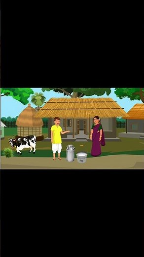 2D cartoon animation videos Animation of two people talking to each।।