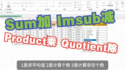 Excel四大基础函数，3分钟速成！