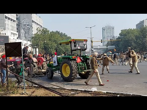 Chaos across Delhi as farmer groups break barricades, clash with cops