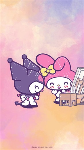 Kuromi & My Melody Besties Capturing Each Other