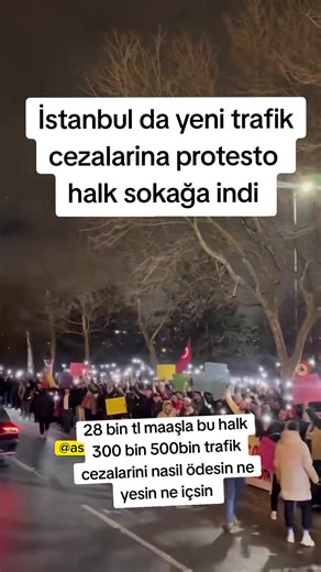 İstanbul'da Trafik Cezalarına Protesto