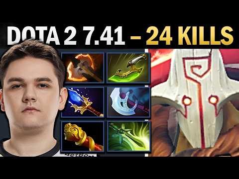 Juggernaut Dota 2 7.41 with 24 Kills and Manta - Dota 2 Gameplay