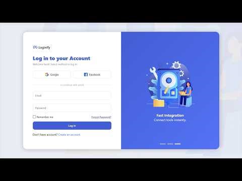 Login Form in HTML & CSS | Animated Login/SignUp form using html css