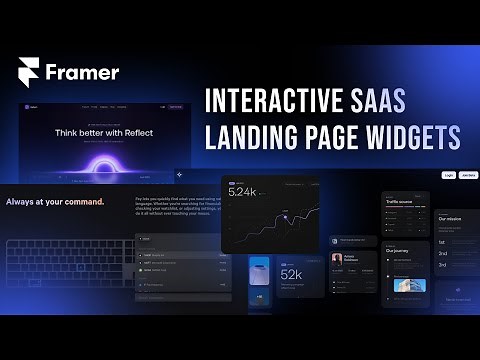 Modern & Interactive SaaS Landing Page in Framer II Step-by-Step Guide