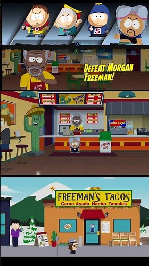 How to start a fight with Morgan Freeman South Park The Fractured But Whole