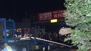 Route 17 in Rutherford closes after van on car carrier hits NJ Transit trestle