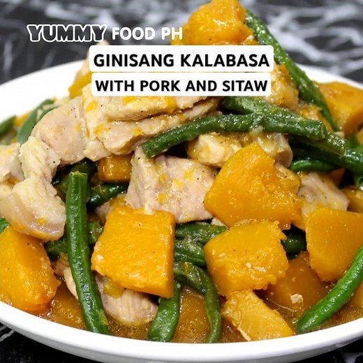 Ginisang Kalabasa with Pork and Sitaw #filipinorecipe #pinoyfoodstyle #ginisangkalabasa