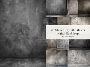 Stone Grey Old Master Photography Backdrops (digital Download) - Etsy