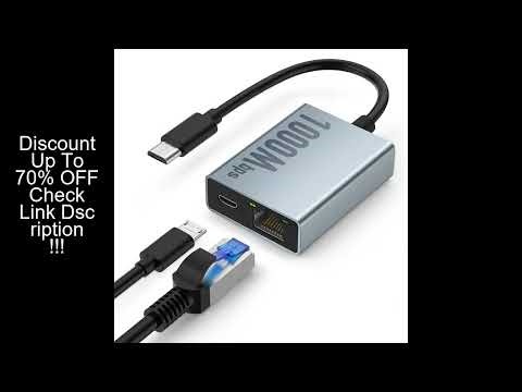 100Mbps 1000Mbps Ethernet Adapter for Fire TV Stick Micro USB to RJ45 Ethernet Network Card for Comp