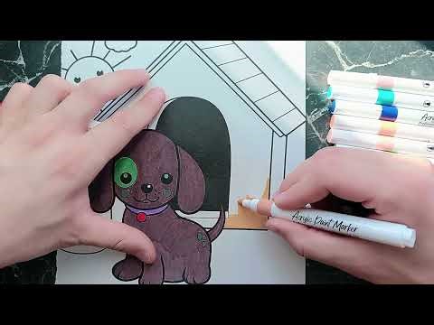 Art | How to Color a Puppy Step by Step – Simple and Creative