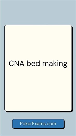 CNA Bed Making: Step-by-Step Procedure for Occupied & Unoccupied Beds#certifiednursingassistant #cna