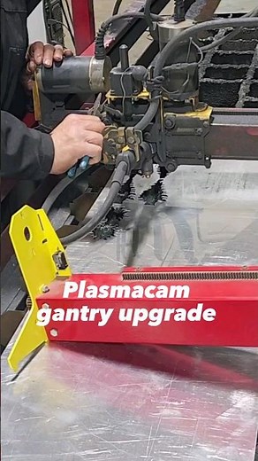 Plasmacam gantry upgrade #plasma #diy dietermetalart.com