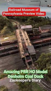 Beautiful HO Scale PRR model railroad display DENHOLM Pa Coal Dock Railroad Museum of Pennsylvania