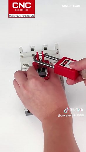 MCCB Lockout Tagout (LOTO) is a critical safety measure during electrical maintenance and overhaul work.#LOTO #LockoutTagout #MCCB #electricaltools #electrician #electricianlife#cncelectric #ElectricalSafety