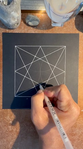 How to draw the Helicon Diagram #howtodraw #natureofflowers #geometryart #helicon #star | Natureofflowers