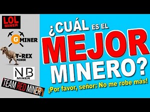 ¿Cuál es el MEJOR MINERO? LOLminer VS T-Rex VS GMiner, etc