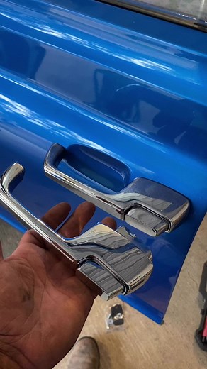 1971 c10 door handles replaced 掠 only 3 broken bolts removed 藍 #c10trucks #c10nation #classictrucks | Perry Gordon | Facebook