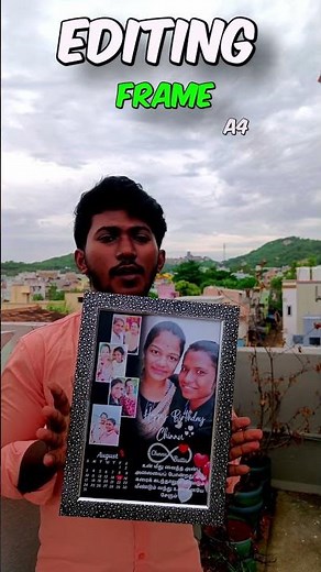 A4 Size Photo Frame 🖼️ | Customized Editing Frame Design
