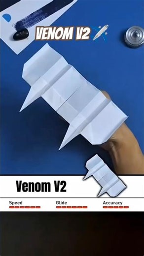VENOM V2 ✈️ LYSK #diy #diy #origami #shorts