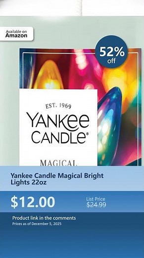 Yankee Candle Magical Bright Lights 22oz
