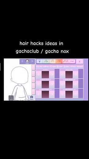 Creative Hair Ideas in Gacha Club | Gacha Nox