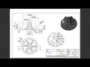 FreeCAD 22 K015 Verdichterrad Rotation Nut Volumenkörper mit Mehrfachschnitten Muster Verrundung