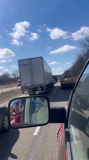 I-55, traffic jam at 12:15 p.m. Springfield, IL #riverlife #midday #traffic
