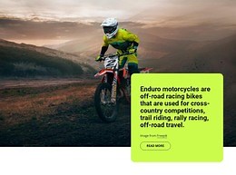 Enduro motocycles - HTML Template by Nicepage