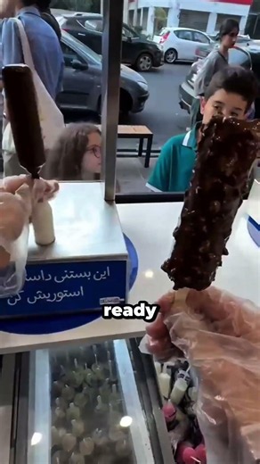 This ice cream shop has a surprising way of serving ice cream #shortvideo