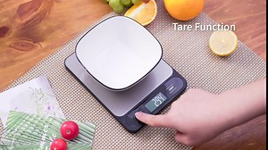 Food Scale, Kitchen Scale 11lb, Battery Digital Scale, 1g/0.1oz Precise Food Scale for Kitchen- Black