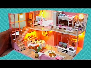 DIY MINIATURE Mansion Dreamhouse Dollhouse Design #4