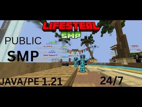 NEW PUBLIC LIFESTEAL SMP MINECRAFT JAVA/PE 1.21+