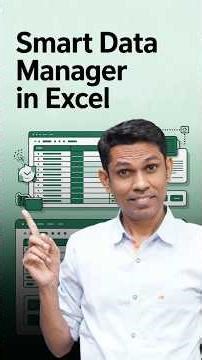 Smart Data Manager in Excel #excel