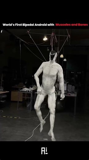 ProtoClone World’s First Human-Like Bipedal Android!🗿#FutureOfRobotics#HumanoidAndroid#TechAi #ai