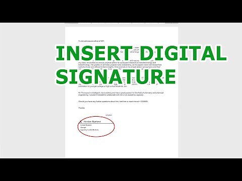 How to add digital signature in Word | How to electronically sign a word document