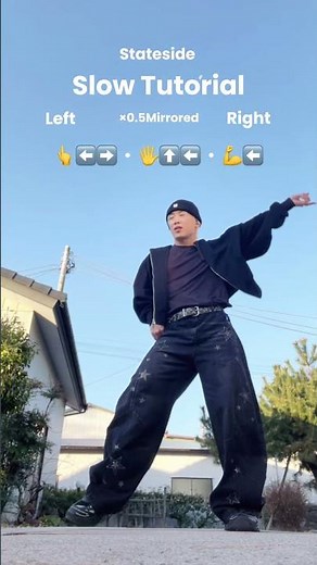 Slow & Mirrored Dance tutorial "Stateside"Dance Challenge #shorts