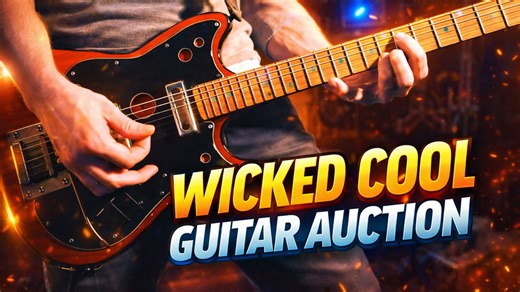 Refurbished Futurama guitar from the Soviet era hits auction