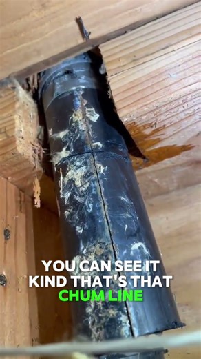 ABS pipe completely cracked. What do you think caused this? #plumbing #plumber #plumbingfail